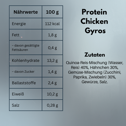 Hähnchen nach Gyros Art mit Reis