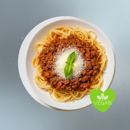 Healthy Linsen Bolognese mit Gemüse & Nudeln