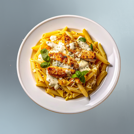Protein Pasta mit Hähnchen