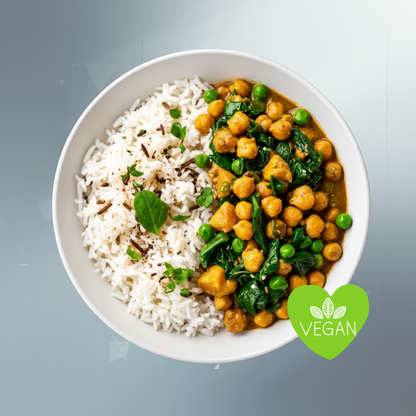 Kokos-Curry mit Natur- & Wildreis